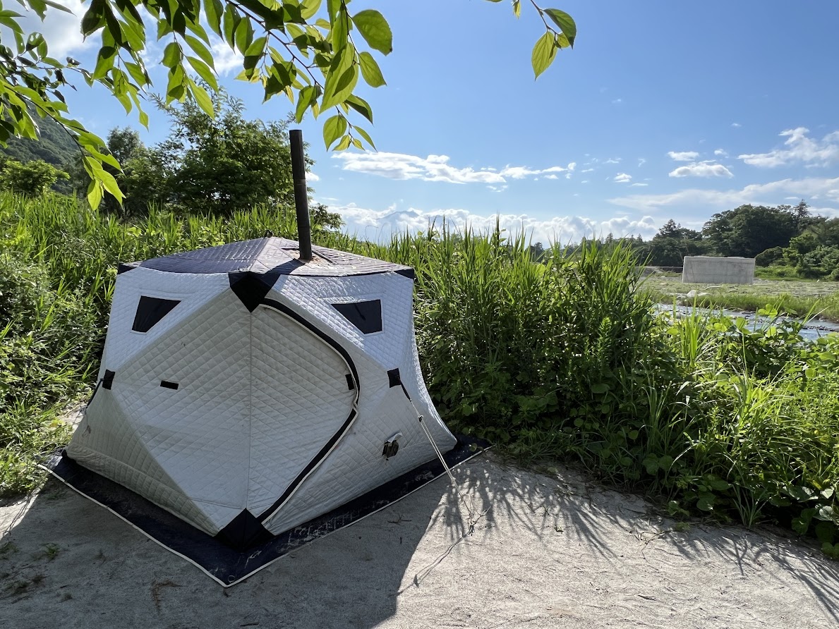 テントサウナ体験 南アルプス清流大武川