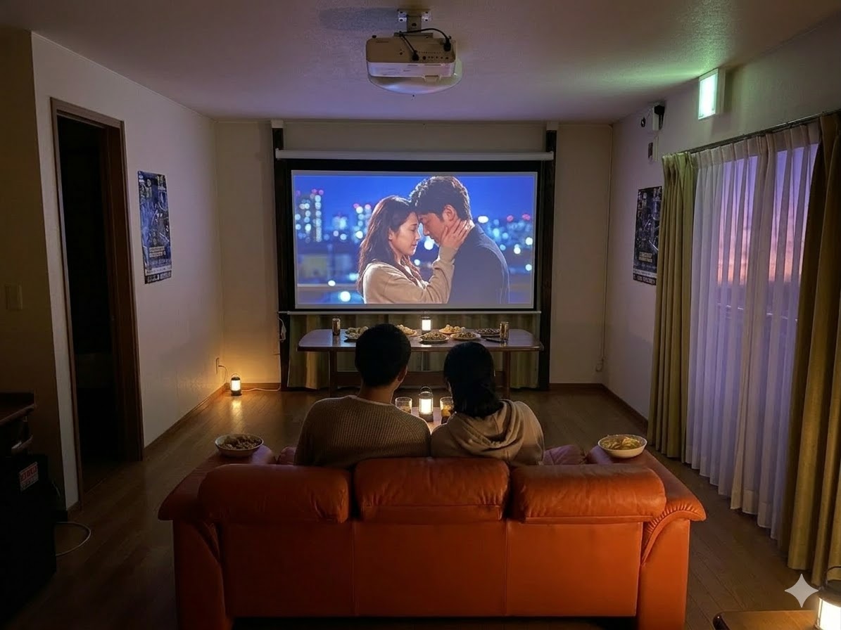 100インチホームシアター KAIKOMA HAUS カップルプラン